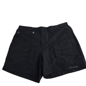 Columbia PFG Mens 40 Fishing Shorts‎ Omni Shade Cargo Outdoor Black